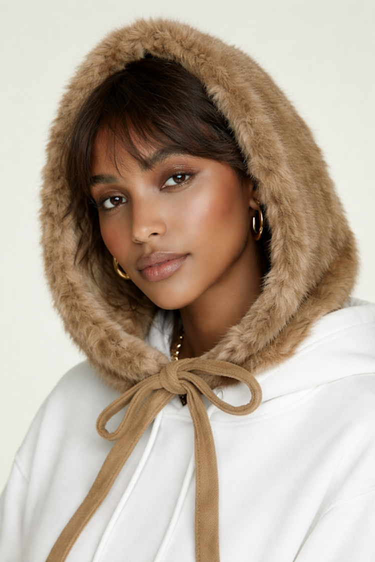 Autumn Haze Pastel Mink Sections Tie Bonnet