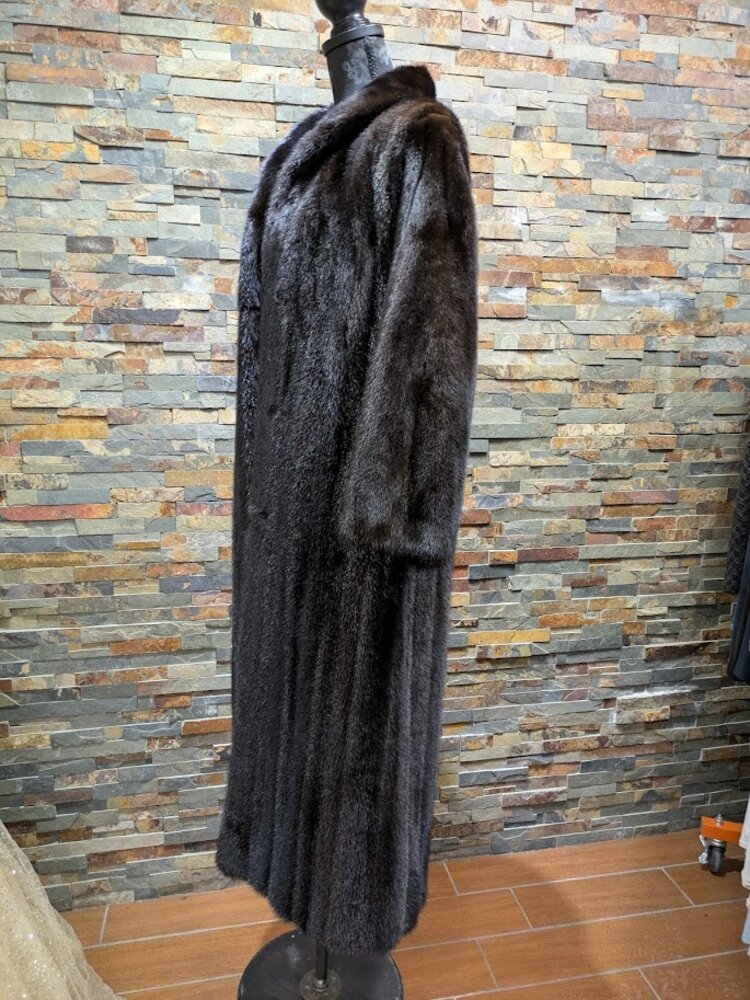 Very Dark Brown Gucci Mink Full Length Sz M
