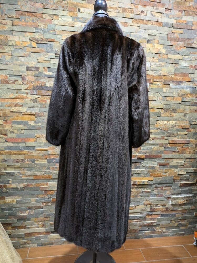 Very Dark Brown Gucci Mink Full Length Sz M