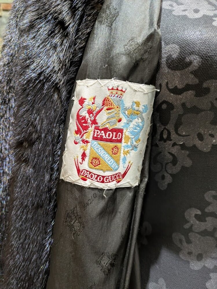 Very Dark Brown Gucci Mink Full Length Sz M