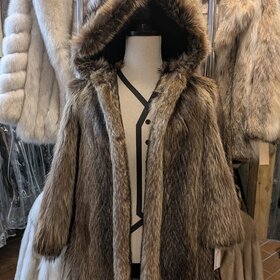 Raccoon Jacket with Hood, Size M
