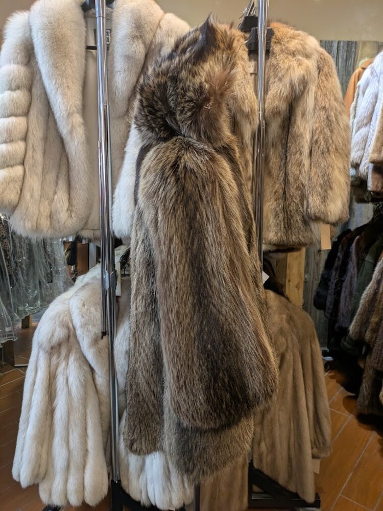 Raccoon Jacket with Hood, Size M