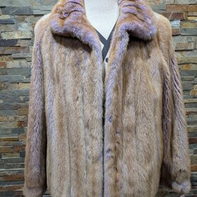 Lilac Shadow Autumn Haze Mink Jacket, Size M/L