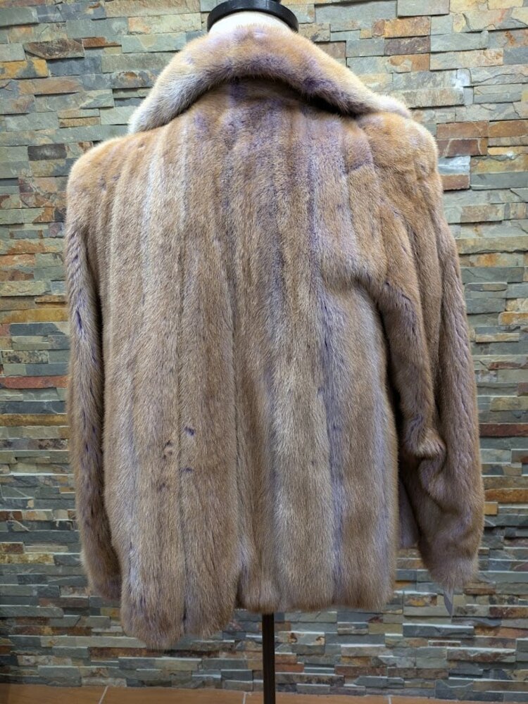 Lilac Shadow Autumn Haze Mink Jacket, Size M/L