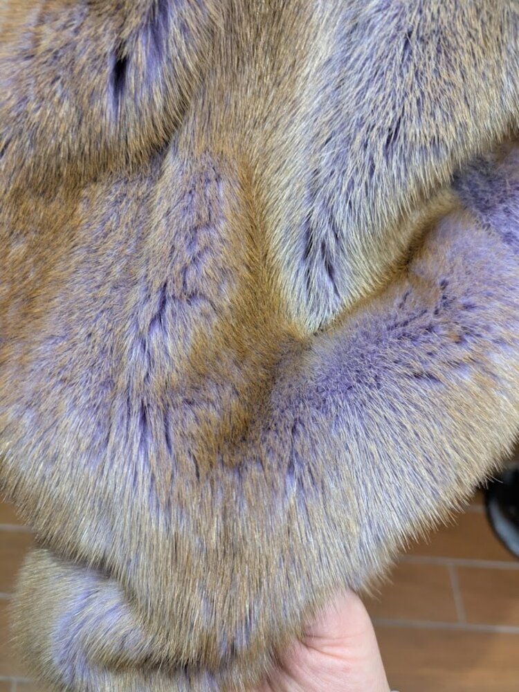 Lilac Shadow Autumn Haze Mink Jacket, Size M/L