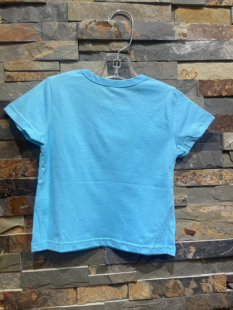 Blue USA Print T-Shirt