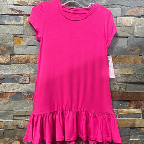 Pink Peacock T-shirt Dress