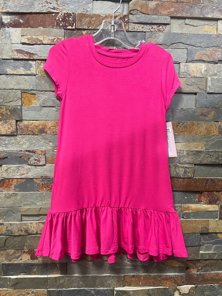 Pink Peacock T-shirt Dress