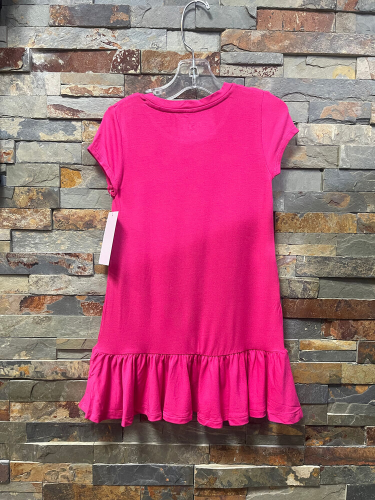 Pink Peacock T-shirt Dress
