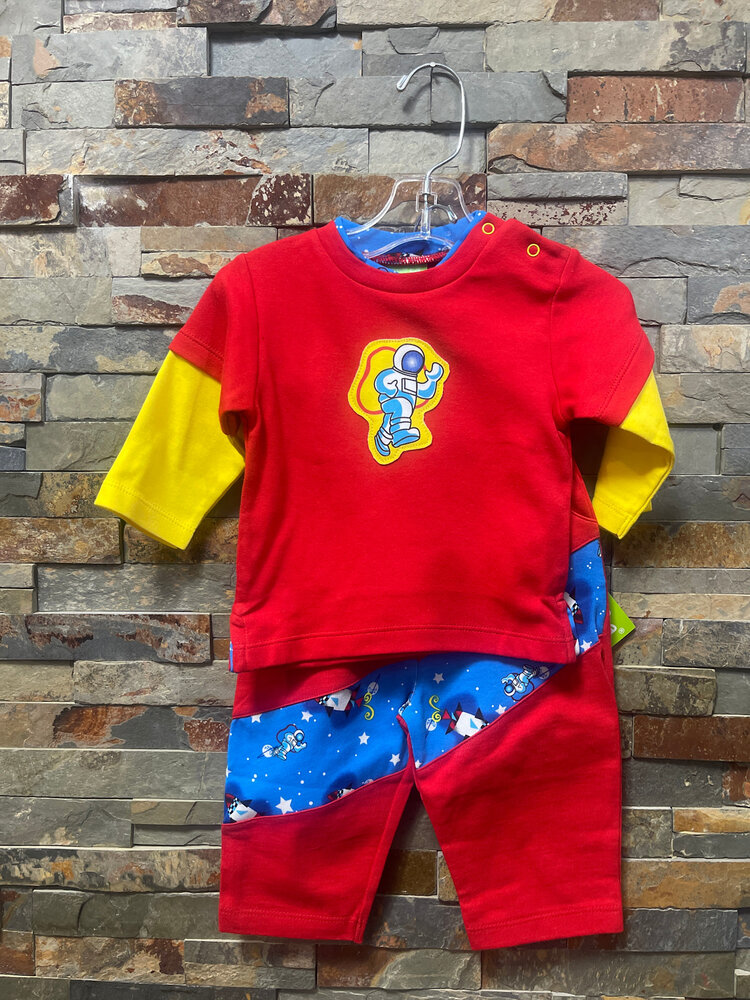Red Astronaut Pantset