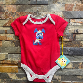 Red Onesie with Puppy
