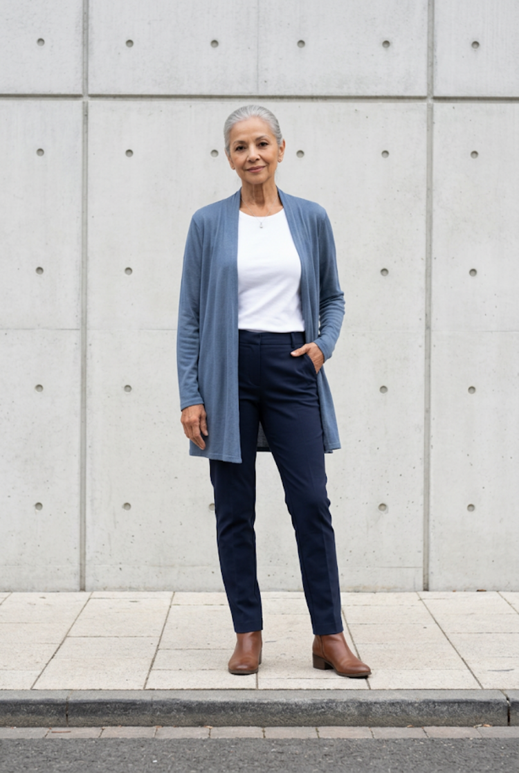 Blue Cardigan, Size 2X