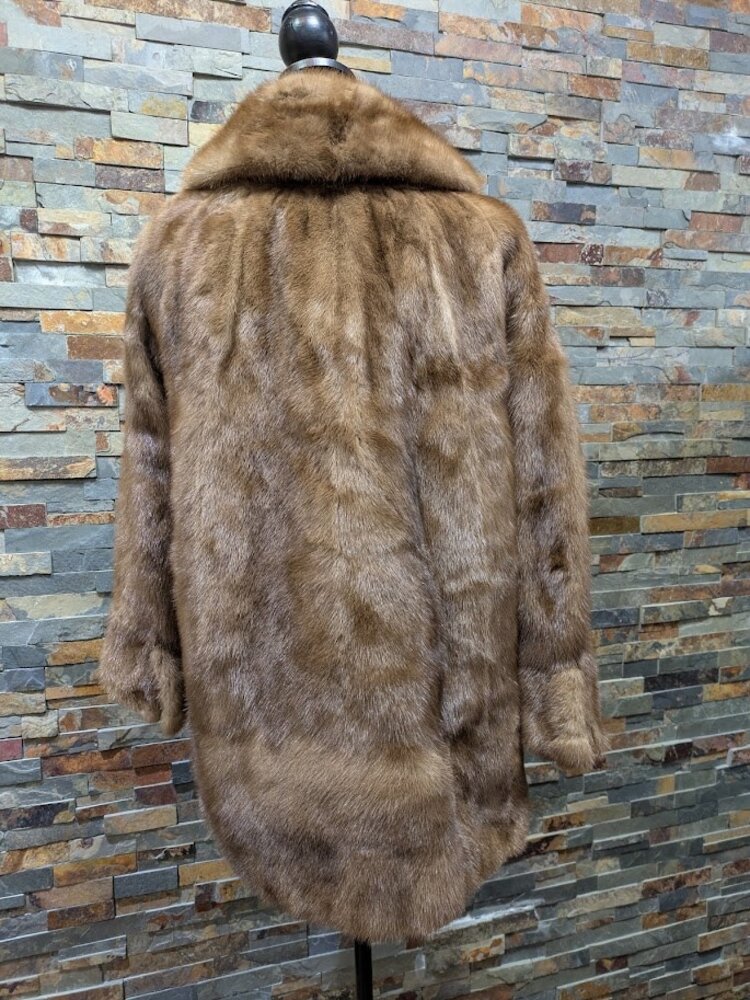 Pastel Mink Full Pelt Stroller with Notched Collar, size Small