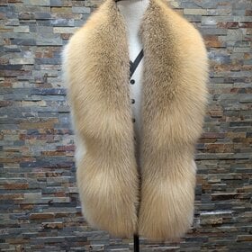 Full Skin SAGA Golden Island Fox Fur Stole