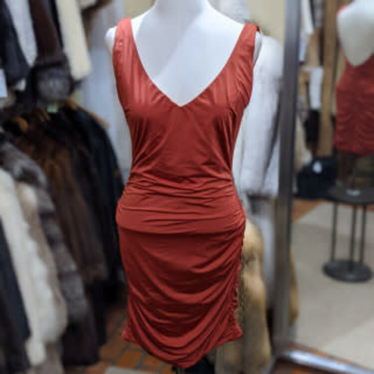 Tiger Mist Burnt Orange Tank Dress