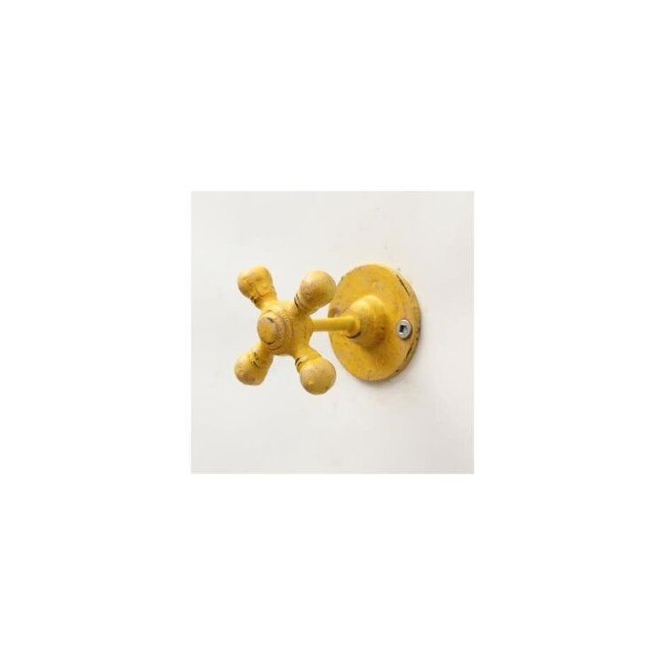 Crochet robinet jaune