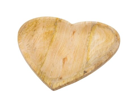 Assiette en bois -Cœur