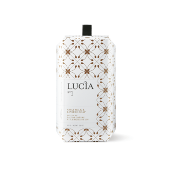 Lucia # 1: Savon au lait de chèvre et à l'huile de lin (165 g)