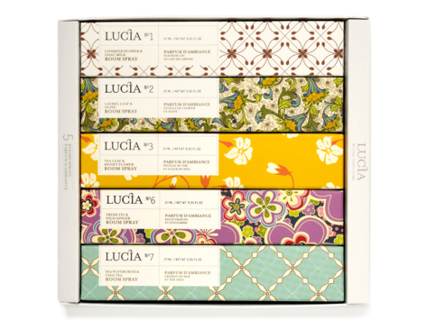 Lucia - Assortiment de parfum d'ambiance N1, N2, N3, N6, N7 (5 x 27 ml)