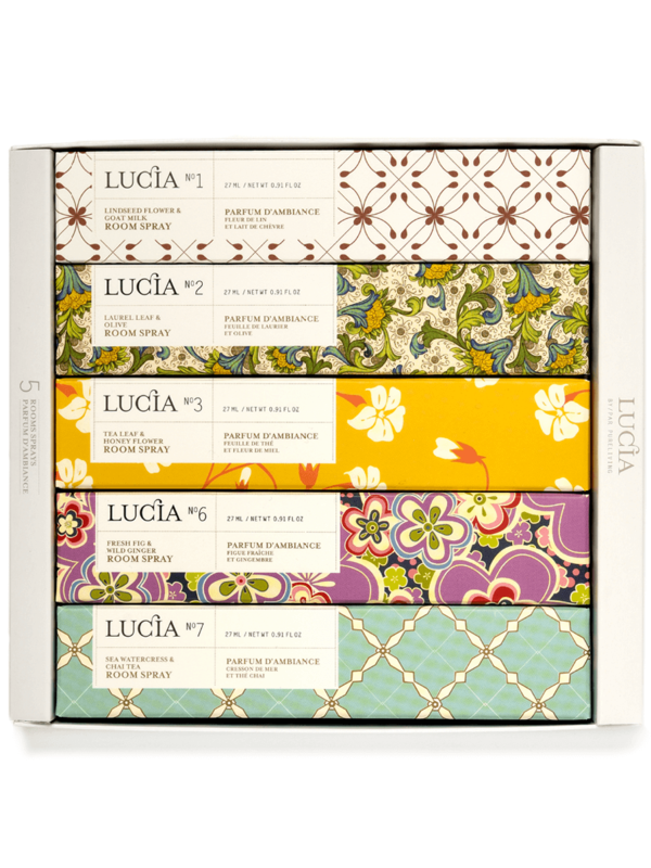 Lucia - Assortiment de parfum d'ambiance N1, N2, N3, N6, N7 (5 x 27 ml)
