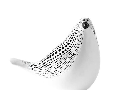 Oiseau décoratif blanc