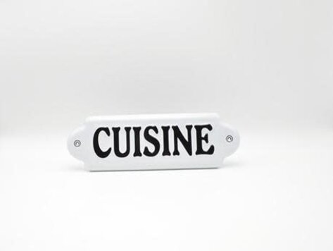 Plaque en métal - Cuisine