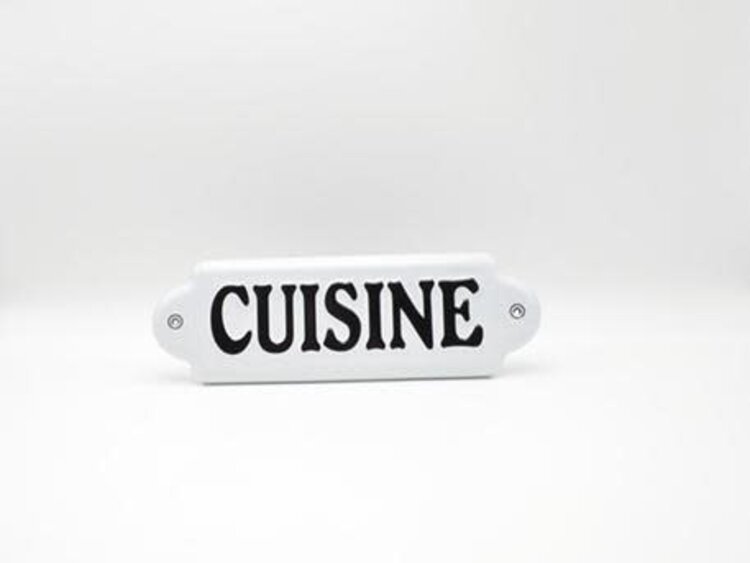 Plaque en métal - Cuisine