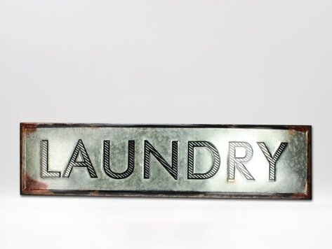 Affiche en métal - Laundry 3D