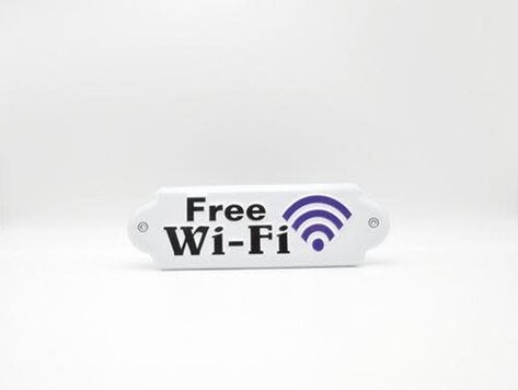 Plaque en métal -  Free Wi-Fi