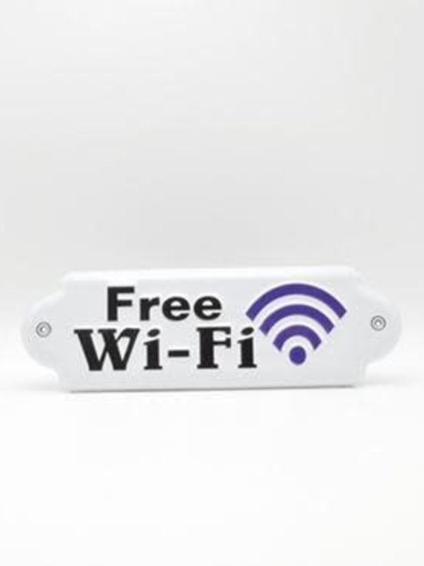 Plaque en métal -  Free Wi-Fi