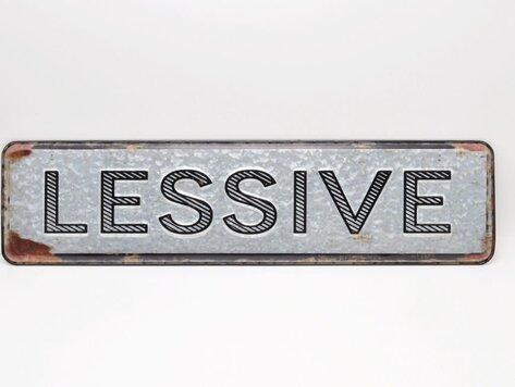 Affiche en métal - Lessive 3D