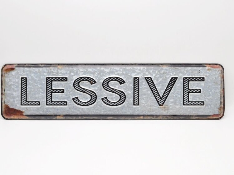 Affiche en métal - Lessive 3D