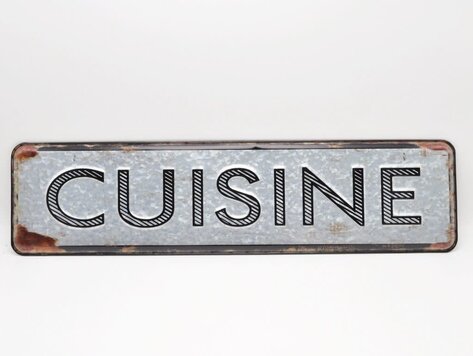 Affiche en métal - Cuisine 3D