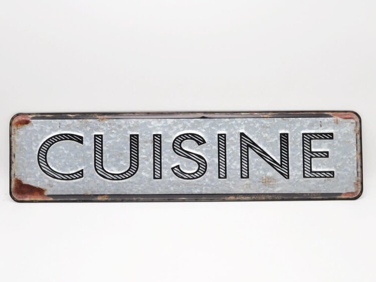 Affiche en métal - Cuisine 3D