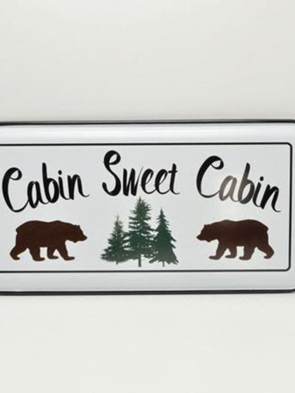 Affiche en métal- Cabin Sweet Cabin