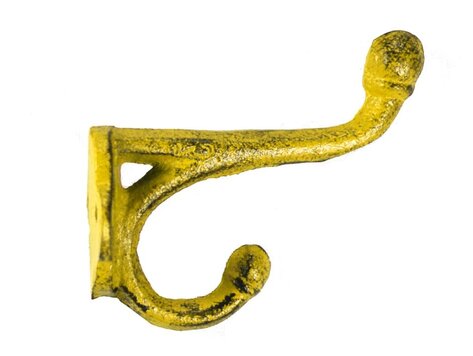 Crochet 2 niveaux jaune