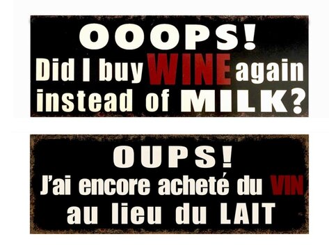 Affiche métal « OOOPS ! »