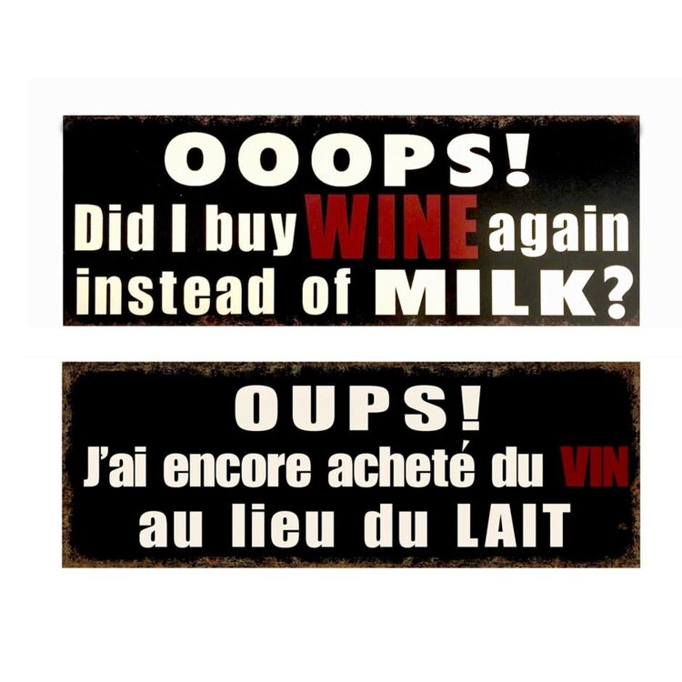 Affiche métal « OOOPS ! »