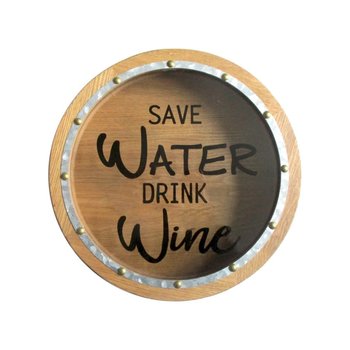 Boîte à bouchons de vin - Save water drink wine