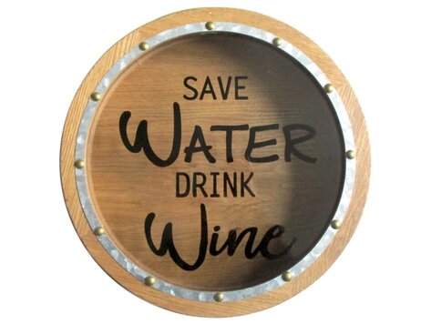 Boîte à bouchons de vin - Save water drink wine