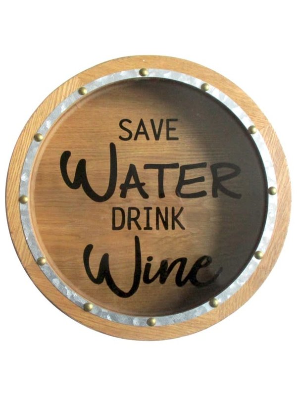 Boîte à bouchons de vin - Save water drink wine