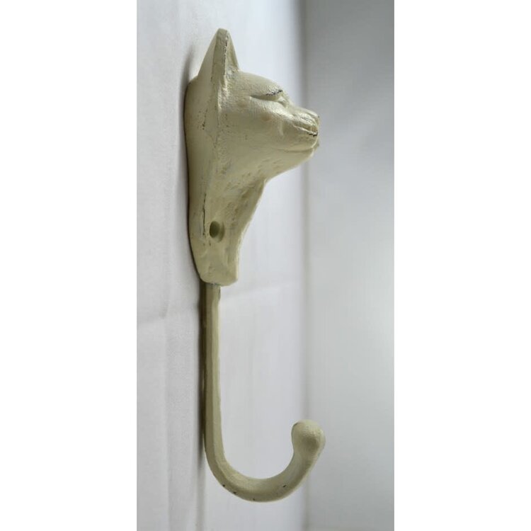 Crochet tête de chat blanc