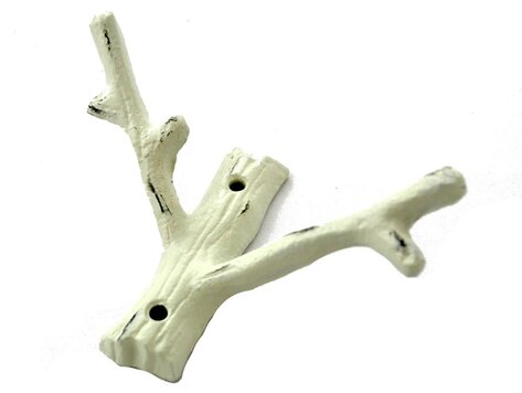 Crochet 2 branches blanc