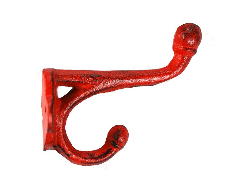 Crochet 2 niveaux rouge