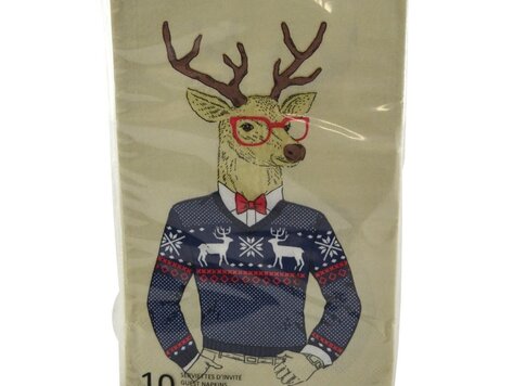 Serviettes de table -  Cerf hipster 10 pcs