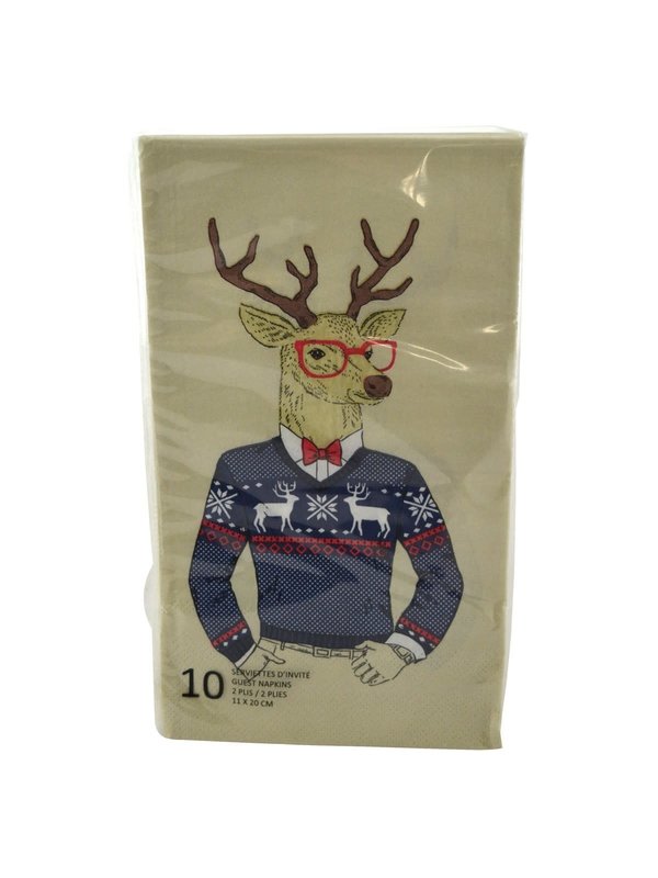 Serviettes de table -  Cerf hipster 10 pcs