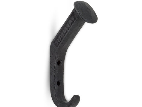 Crochet à pointe de chemin de fer noir -A