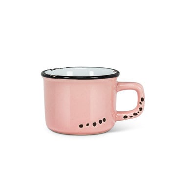 Tasse espresso rose en grès (3 oz)