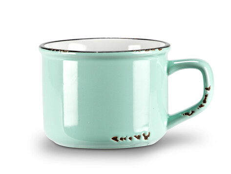 Tasse cappuccino menthe en grès (8 oz)