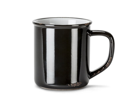 Tasse noire en grès (14 oz)